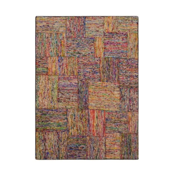 Farebný hodvábny koberec s bielymi vláknami The Rug Republic Silk Lane, 230 x 160 cm