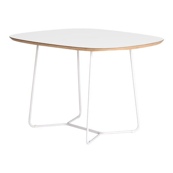 Biely stôl s kovovými nohami IKER Maple