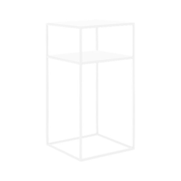 Biely odkladací poschodový stolík CustomForm Tensio, 30 x 30 cm