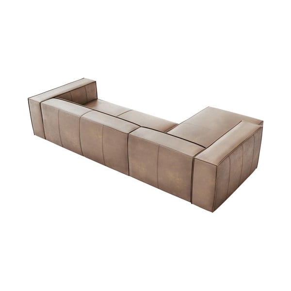 Svetlohnedá kožená rohová pohovka (ľavý roh) Madame - Windsor & Co Sofas-image-4