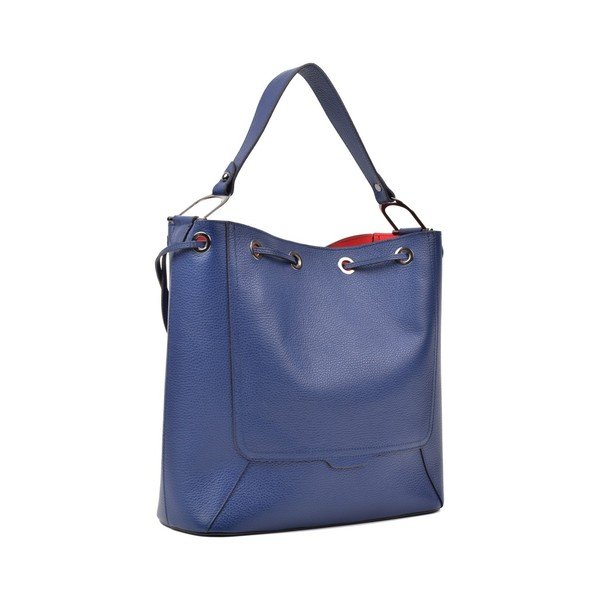 Modrá kožená kabelka Renata Corsi Havna-image-3