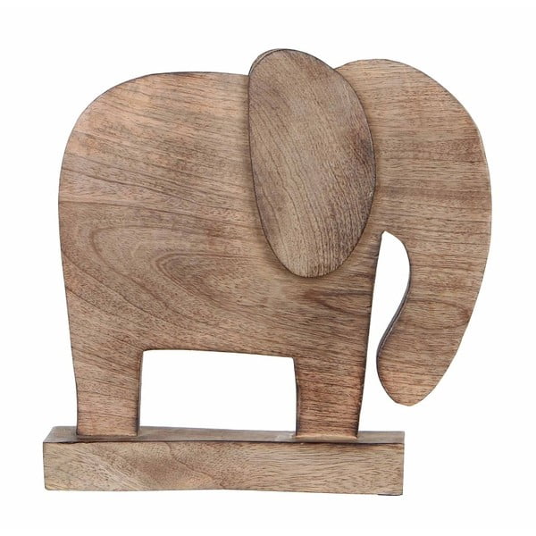 Drevená dekorácia v tvare slona Mica Sculpture
