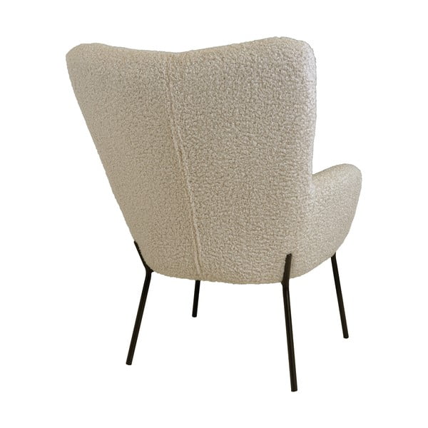 Béžové kreslo z umelej kožušiny Glasgow – Bonami Essentials-image-4