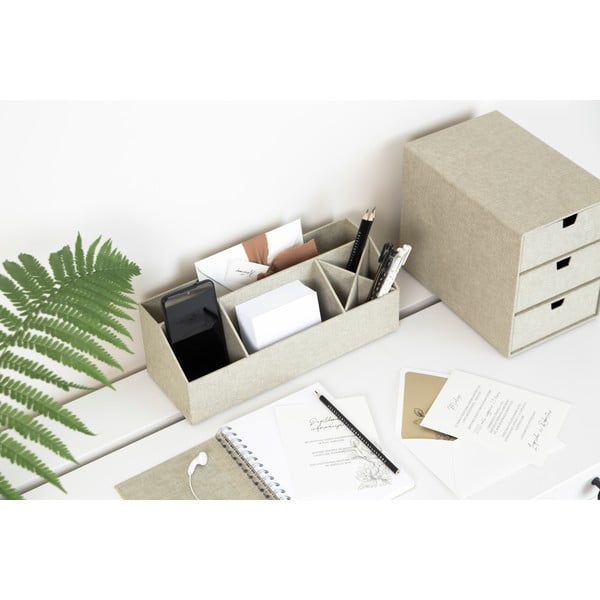 Béžový zásuvkový box s 3 zásuvkami Bigso Box of Sweden Ingrid-image-1