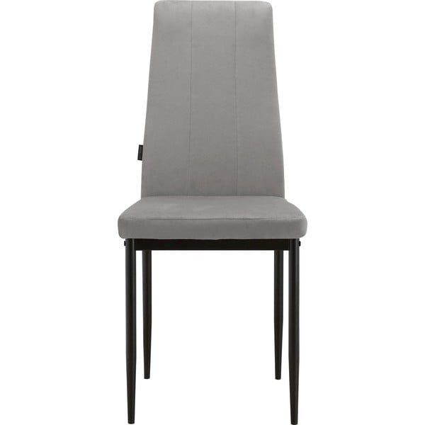 Sivé zamatové jedálenské stoličky v súprave 2 ks Kelly – Støraa-image-1