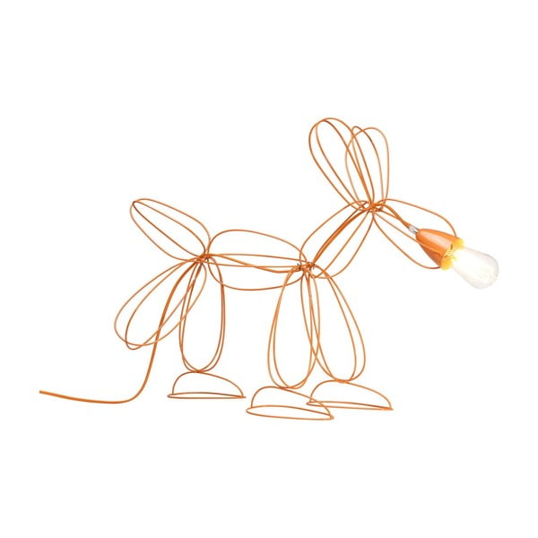 Oranžová stojacia lampa Kare Design Dog