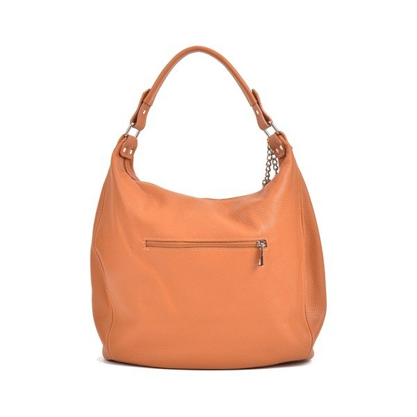 Koňakovohnedá kožená kabelka Sofia Cardoni Bruhna-image-3