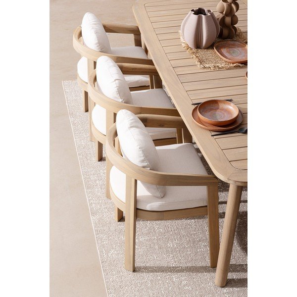 Drevená záhradná stolička v prírodnej farbe Pablo – Bizzotto-image-1