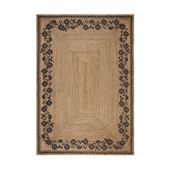 Jutový koberec v prírodnej farbe 120x170 cm Maisie – Flair Rugs
