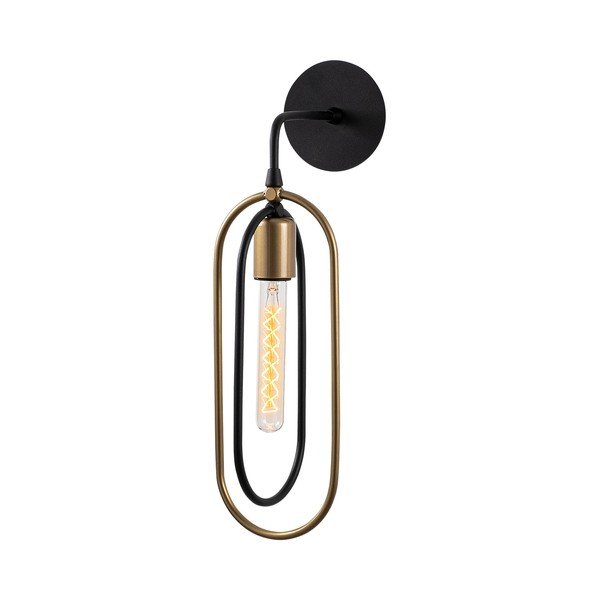 Nástenné svietidlo v čierno-zlatej farbe Cerco – Opviq lights-image-2