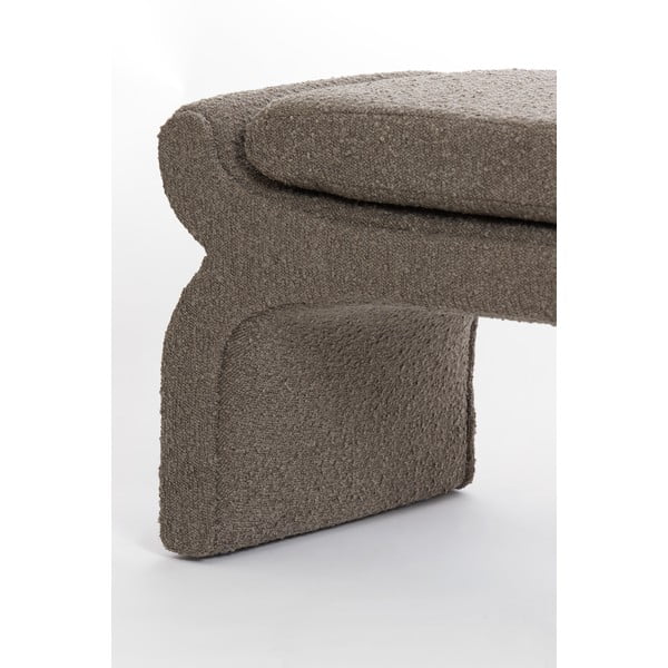 Hnedá lavica z textílie buklé Nafya – Light & Living-image-4