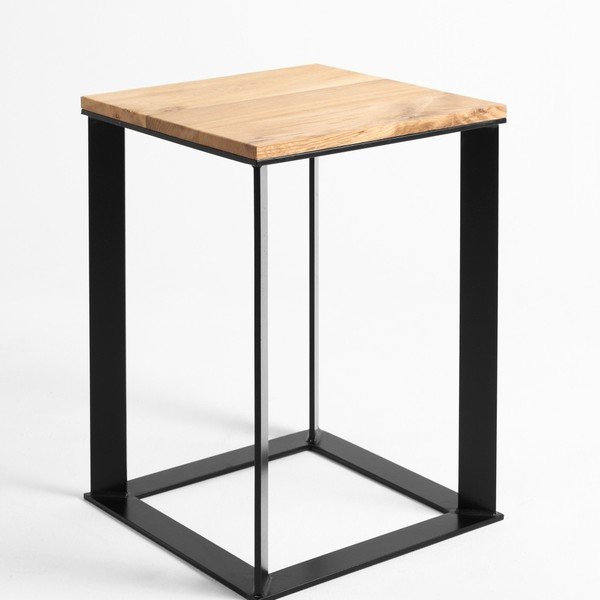 Odkladací stolík s čiernou konštrukciou Custom Form Skaden-image-2