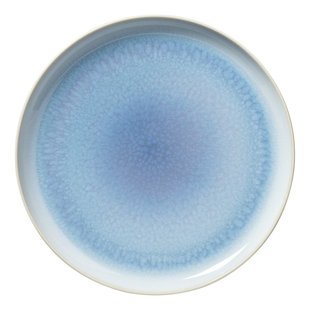 Tyrkysovomodrý porcelánový dezertný tanier Villeroy & Boch Like Crafted, ø 21 cm