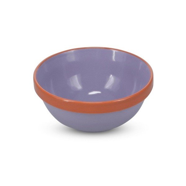 Oranžová/fialová kameninová miska 710 ml Duo – ONA