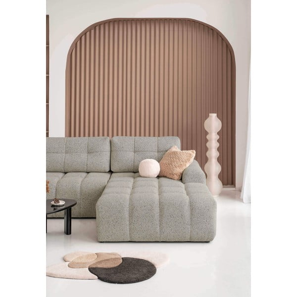 Svetlohnedá rozkladacia modulárna rohová pohovka s úložným priestorom (pravý roh) Lulu – Miuform-image-3