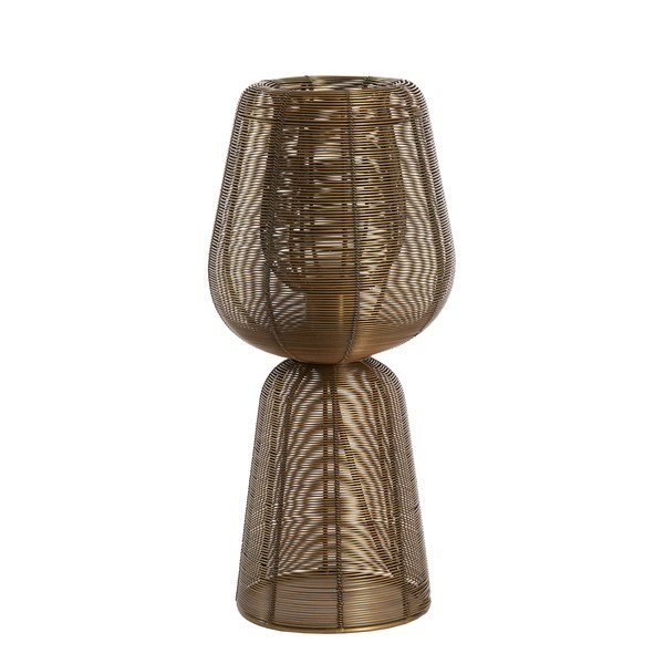 Kovová stolová lampa v bronzovej farbe (výška  42 cm) Aboso – Light & Living
