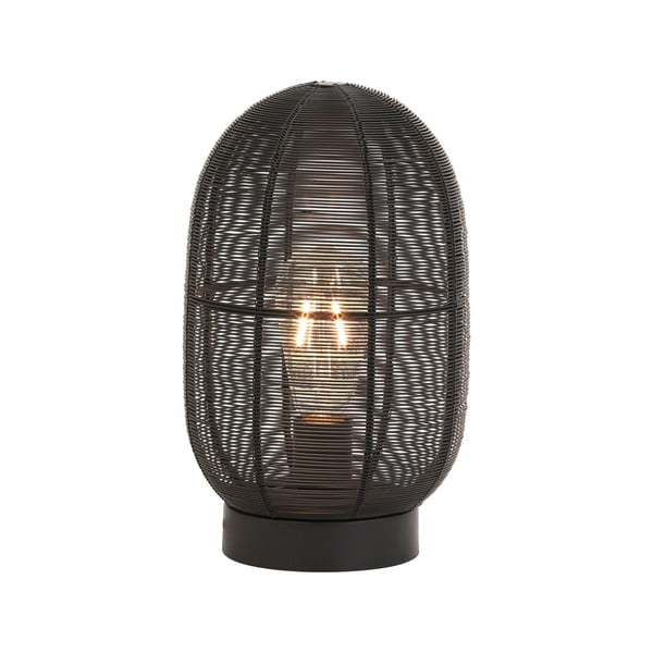 Čierna stolová lampa (výška 30 cm) Ophra - Light & Living