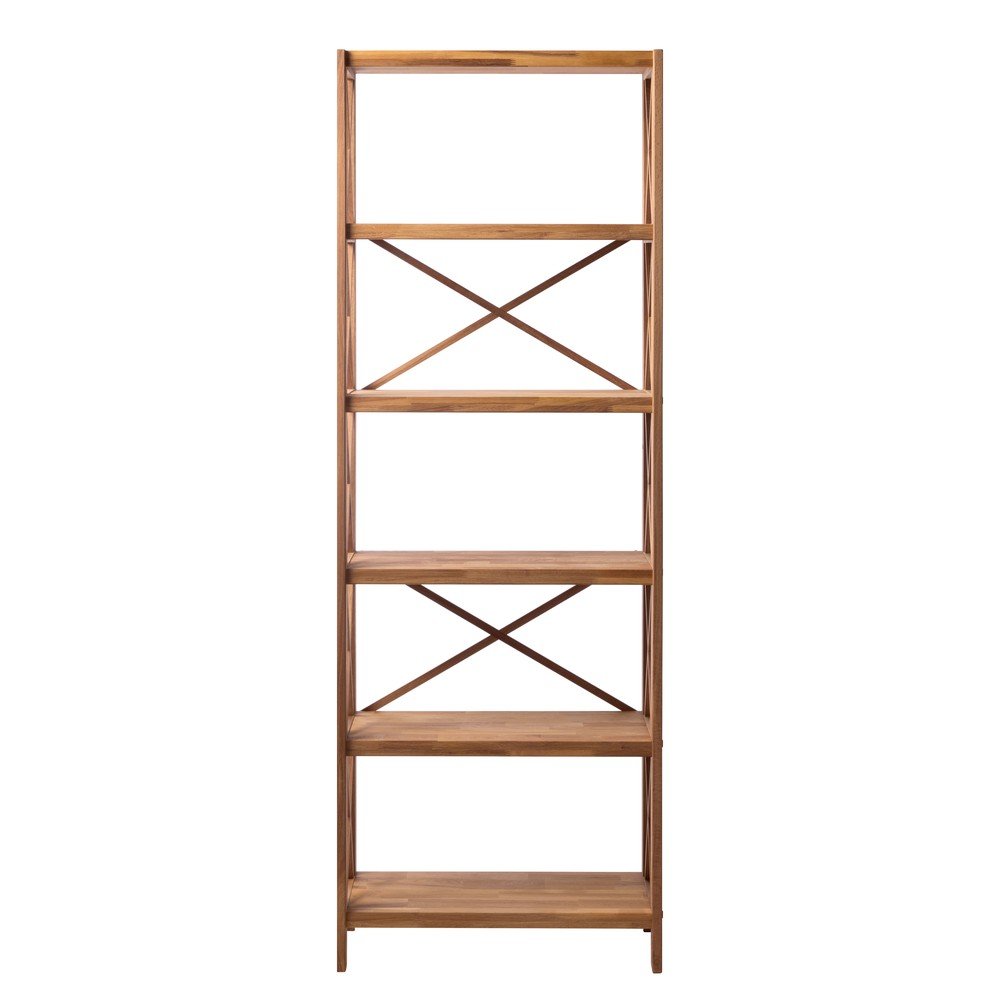 E-shop Regál z dubového dreva v prírodnej farbe 70x198 cm X-Shelf – Unique Furniture