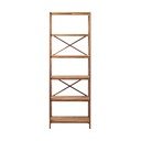 Regál z dubového dreva v prírodnej farbe 70x198 cm X-Shelf – Unique Furniture