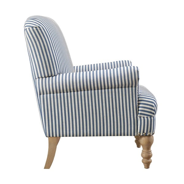 Modré ľanové kreslo Jaya – Støraa-image-3