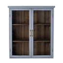 Modrá závesná vitrína z jedľového dreva 81x91 cm Hazem – Bloomingville