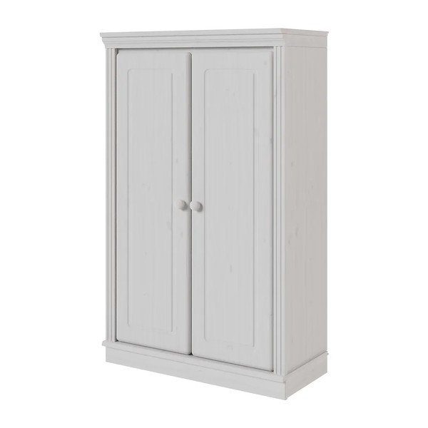 Biela skrinka z borovicového dreva 74x118x35 cm Anita – Støraa-image-3