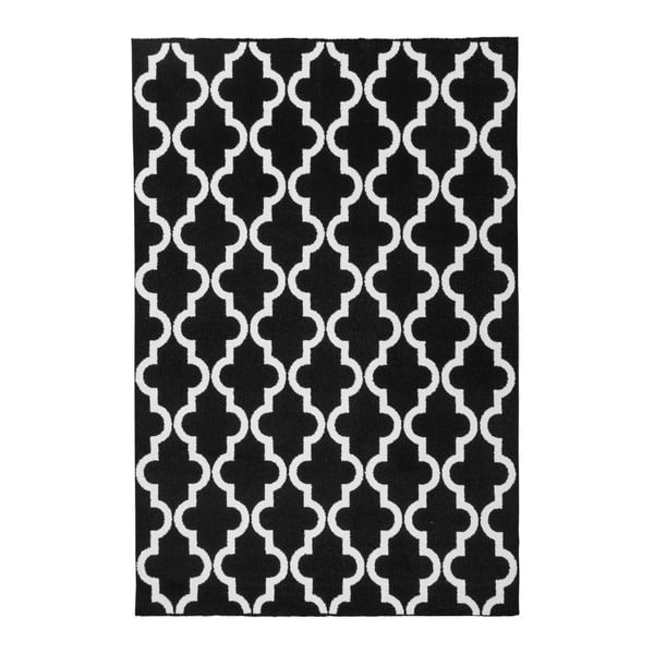 Čierno-biely koberec Obsession My Black & White Faw Blac, 80 × 150 cm