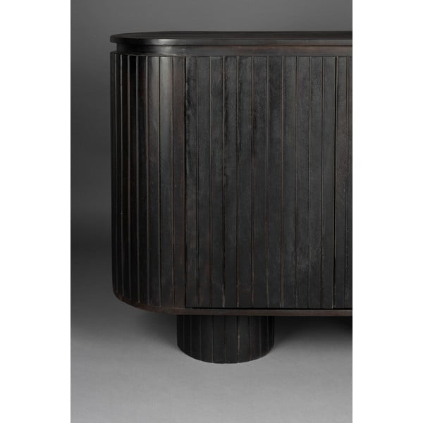 Tmavohnedá skrinka z mangového dreva 110x80x40 cm Kenji – Dutchbone-image-4