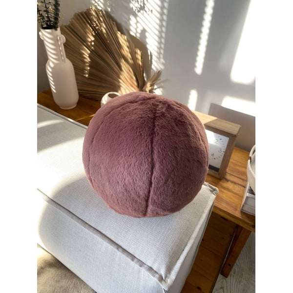 Dekoračný vankúš z mikroplyšu ø 25 cm Top – Mioli Decor-image-2