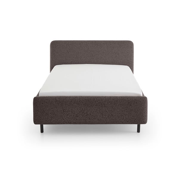 Antracitová čalúnená dvojlôžková posteľ bez roštu 140x200 cm Primo – Meise Möbel-image-3