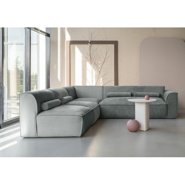 Svetlozelená rohová pohovka (ľavý roh) Flex Felix – Miuform-image-4