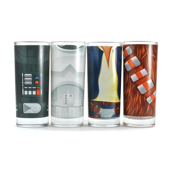Sada 4 pohárov Star Wars™ Character Torso, 300 ml