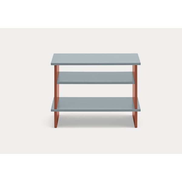 Nočný stolík s poličkami v tehlovo-sivej farbe Inari – Teulat-image-2