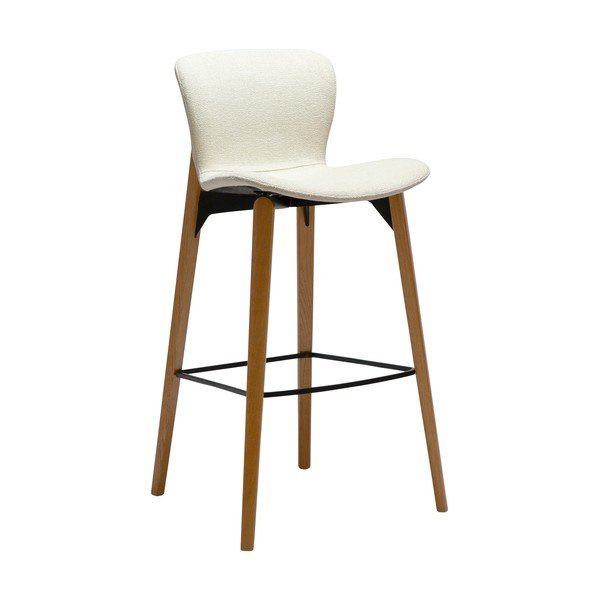 Krémovobiela barová stolička (výška sedadla 77,5 cm) Paragon – DAN-FORM Denmark