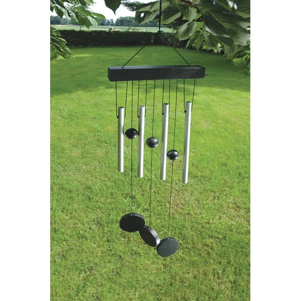 Závesná zvonkohra v striebornej farbe Esschert Design, 58 cm-image-1