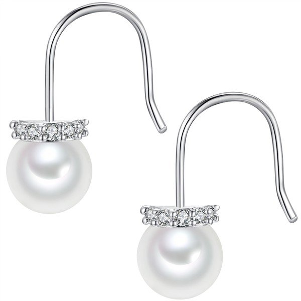 Perlové náušnice Pearls of London White Lady