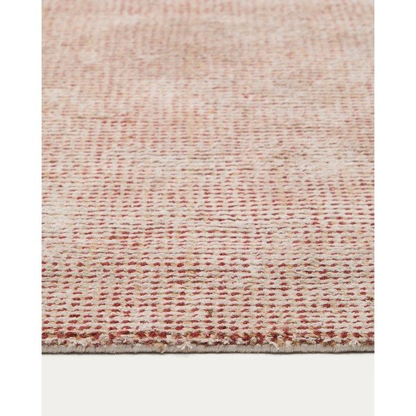 Ručne tkaný koberec z viskózy v terakotovej farbe 160x230 cm Elvan – Kave Home-image-3