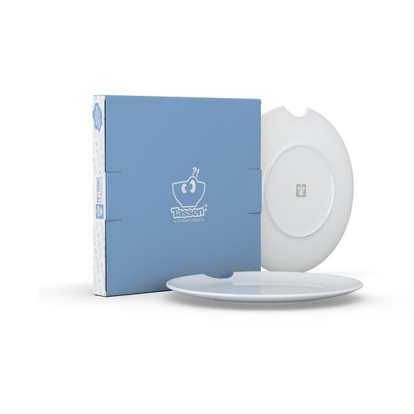 Sada 2 bielych tanierov z porcelánu 58products, ø 28 cm-image-2