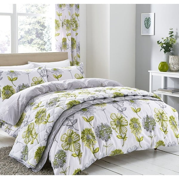 Pléd na posteľ Catherine Lansfield Floral, 220 × 230 cm