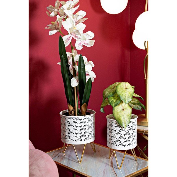 Kovové stojany na kvety 2 ks ø 16 cm (výška  20 cm) Carly – Mauro Ferretti-image-1