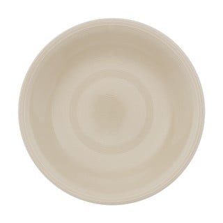 Bielo-béžový porcelánový hlboký tanier Like by Villeroy & Boch, 23,5 cm