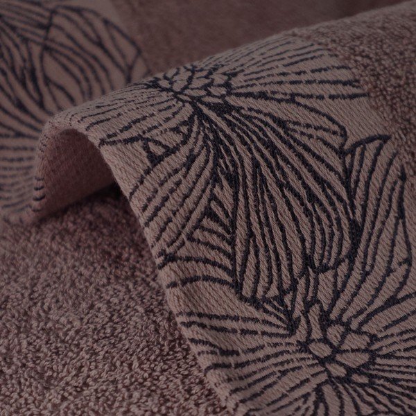 Hnedý froté bavlnený uterák 50x100 cm Valencia – My House-image-3
