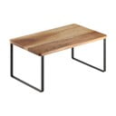 Drevená prídavná polička v matne čierno-prírodnej farbe 32x19 cm York – Metaltex