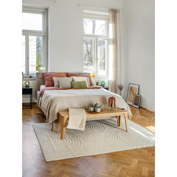 Krémovobiely koberec 200x290 cm Yen One – Universal-image-4