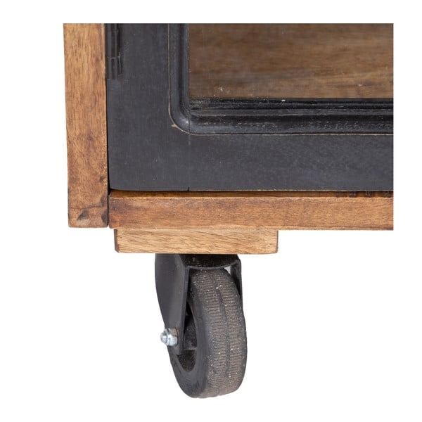 Vitrína z mangového dreva v prírodnej farbe 160x71 cm – Ixia-image-4