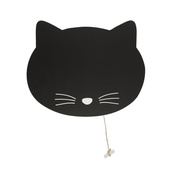 Nástenná popisovacia tabuľa s kriedou Sass & Belle Sweet Black Cat