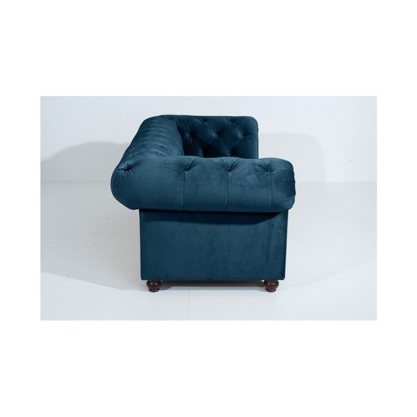 Modrá pohovka Max Winzer Orleans Velvet, 216 cm-image-2