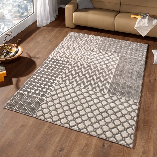 Koberec Hanse Home Noblesse Patchwork Dark, 120 × 170 cm-image-1