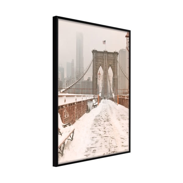 Plagát v ráme Artgeist Winter in New York, 30 x 45 cm