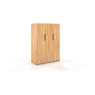 Šatníková skriňa z bukového dreva Skandica Bergman, 128 x 180 cm